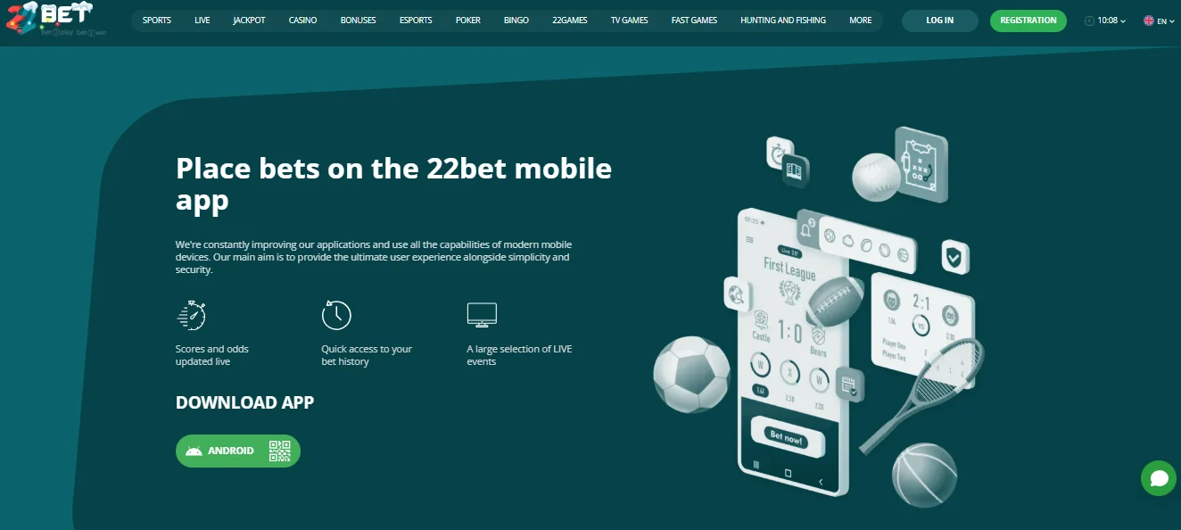 22Bet Mobile App
