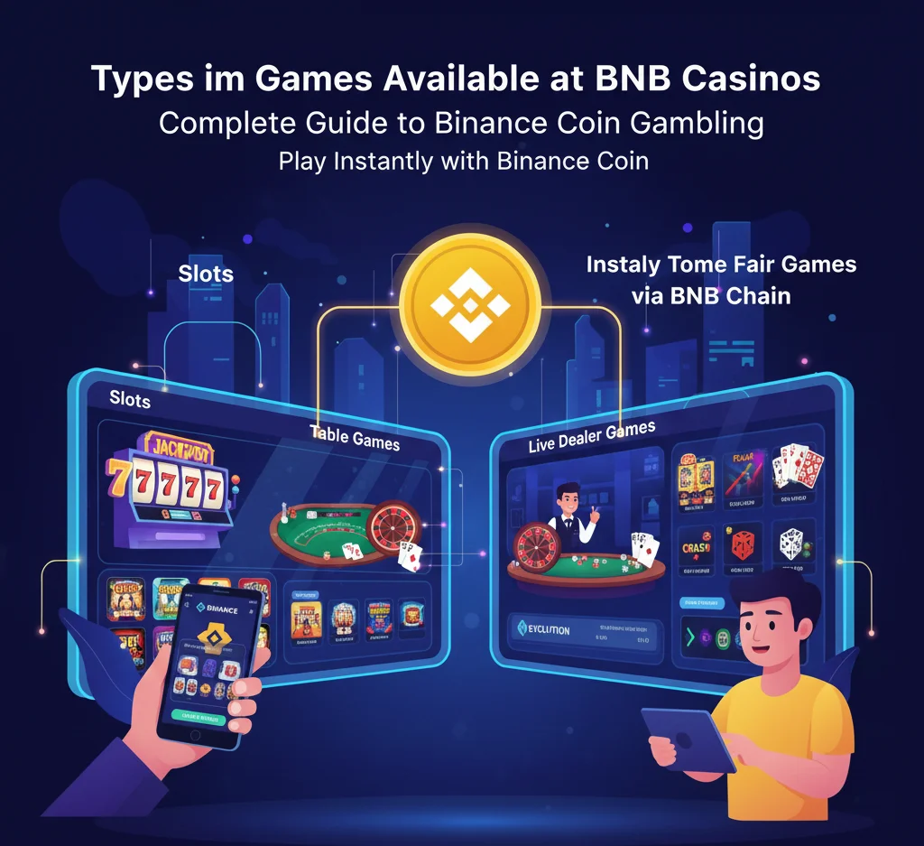 Types of Games Available at BNB Casinos