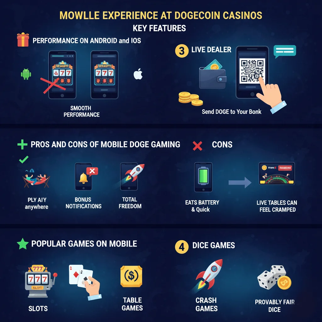 Mobile Experience at Dogecoin Casinos