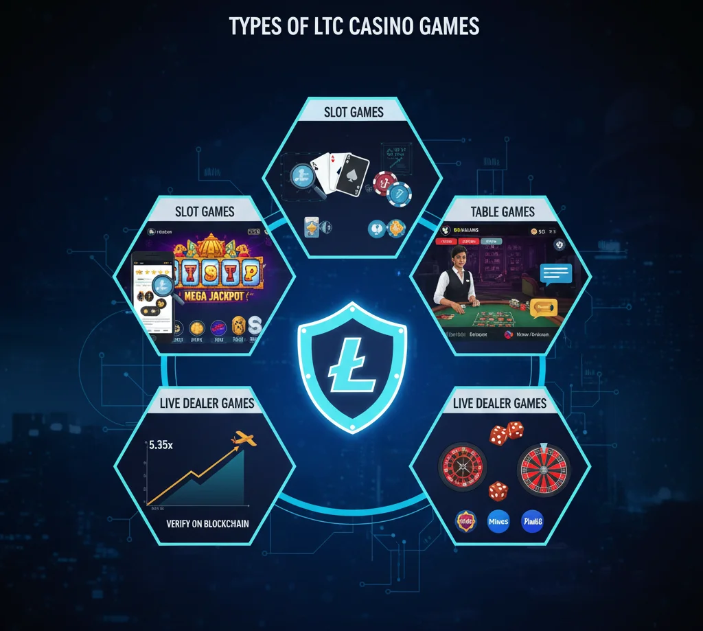 Types of Litecoin Casino Games Available in India