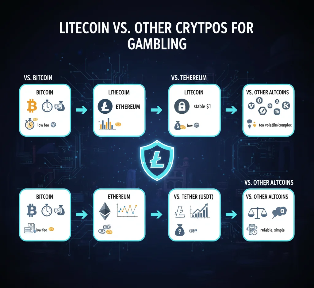 Litecoin vs Other Cryptocurrencies in Online Gambling