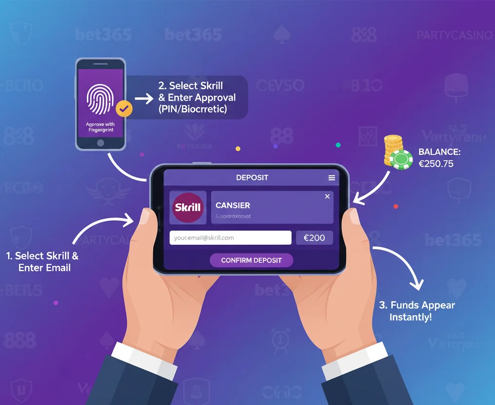 Depositing with Skrill at Online Casinos