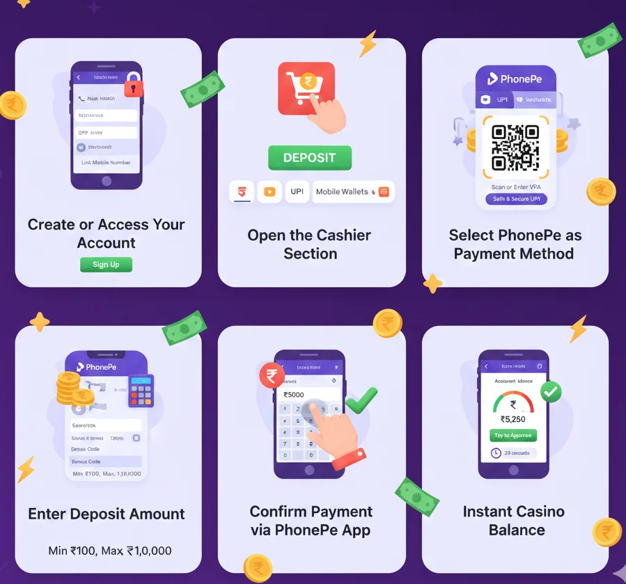 How to Deposit at Casinos That Accept PhonePe