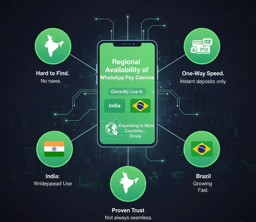 Regional Availability of WhatsApp Pay Casinos