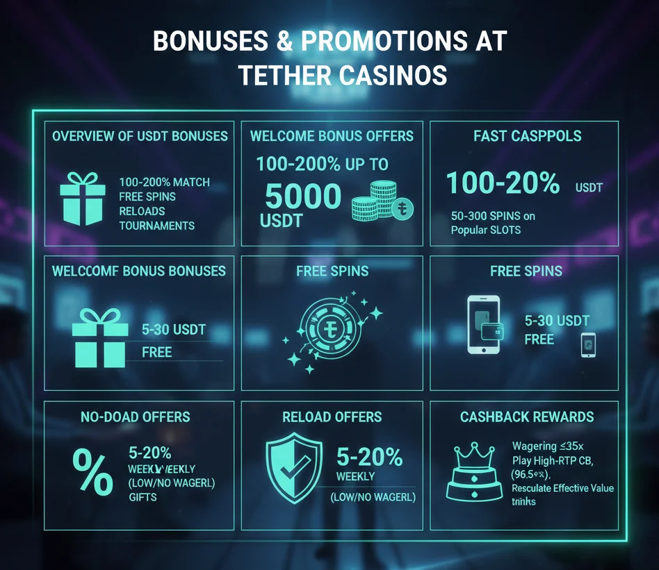 Bonuses and Promotions at Tether Casinos in India