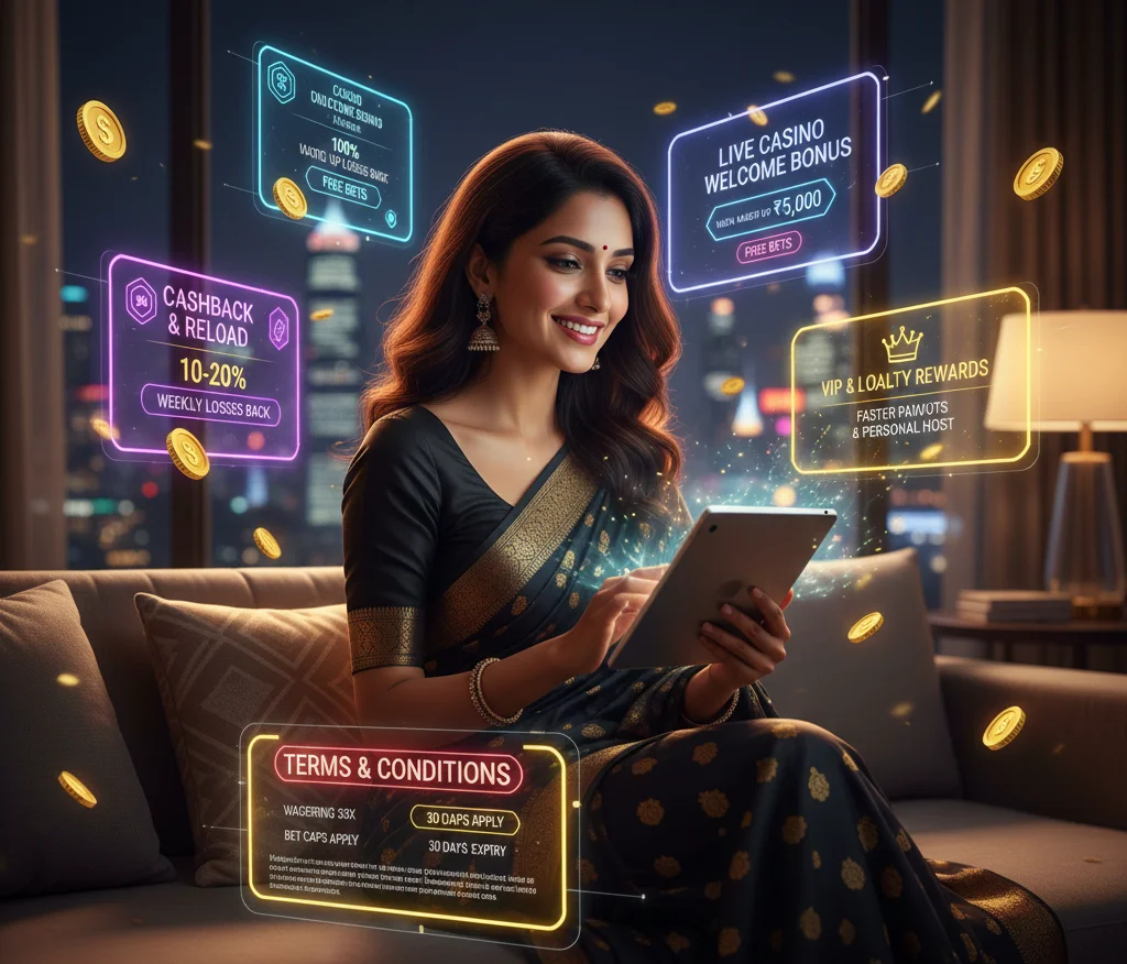 Live Casino Bonuses and Promotions in India
