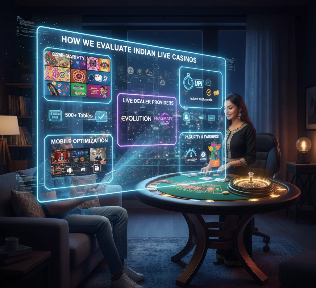 How We Evaluate Indian Live Casinos