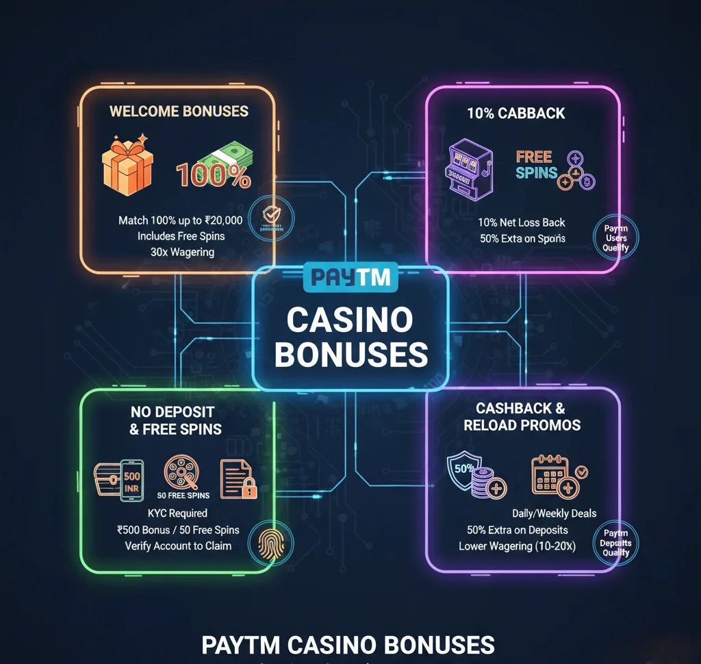 Casino Bonuses at Sites That Support Paytm