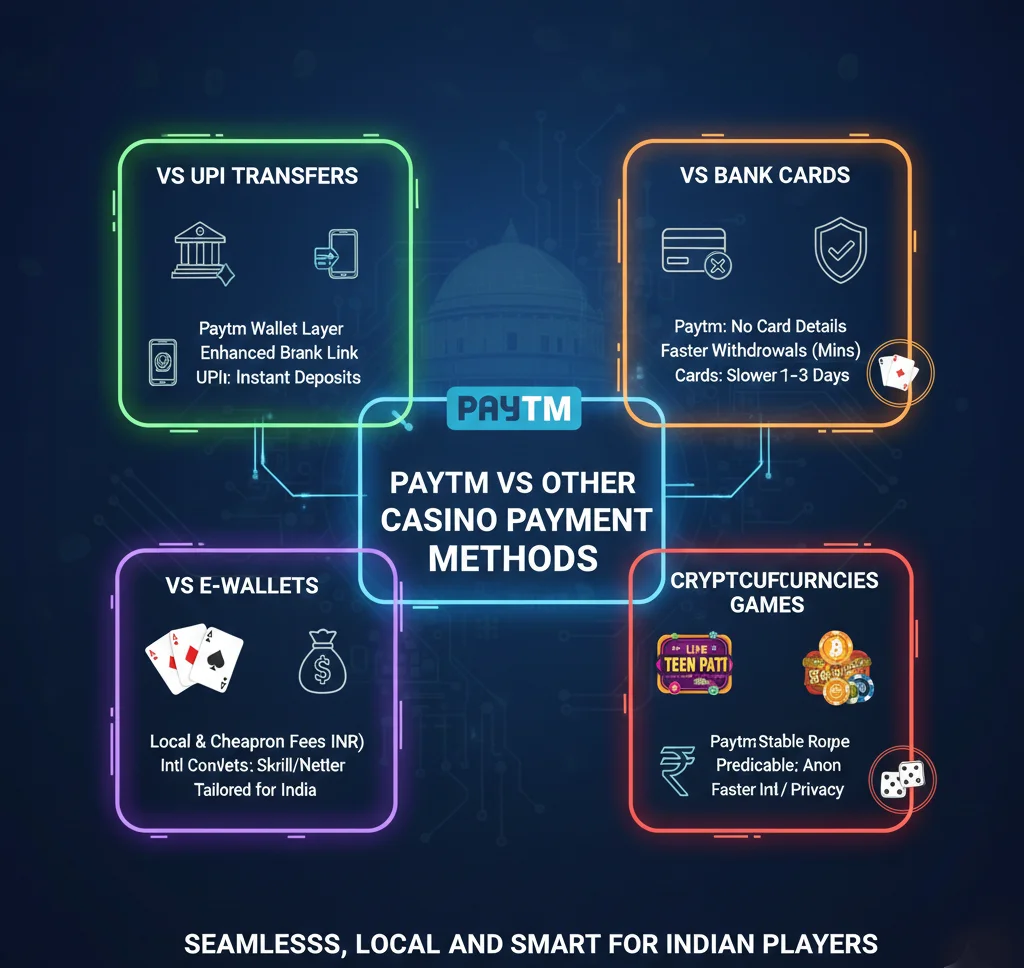 Paytm vs Other Casino Payment Methods