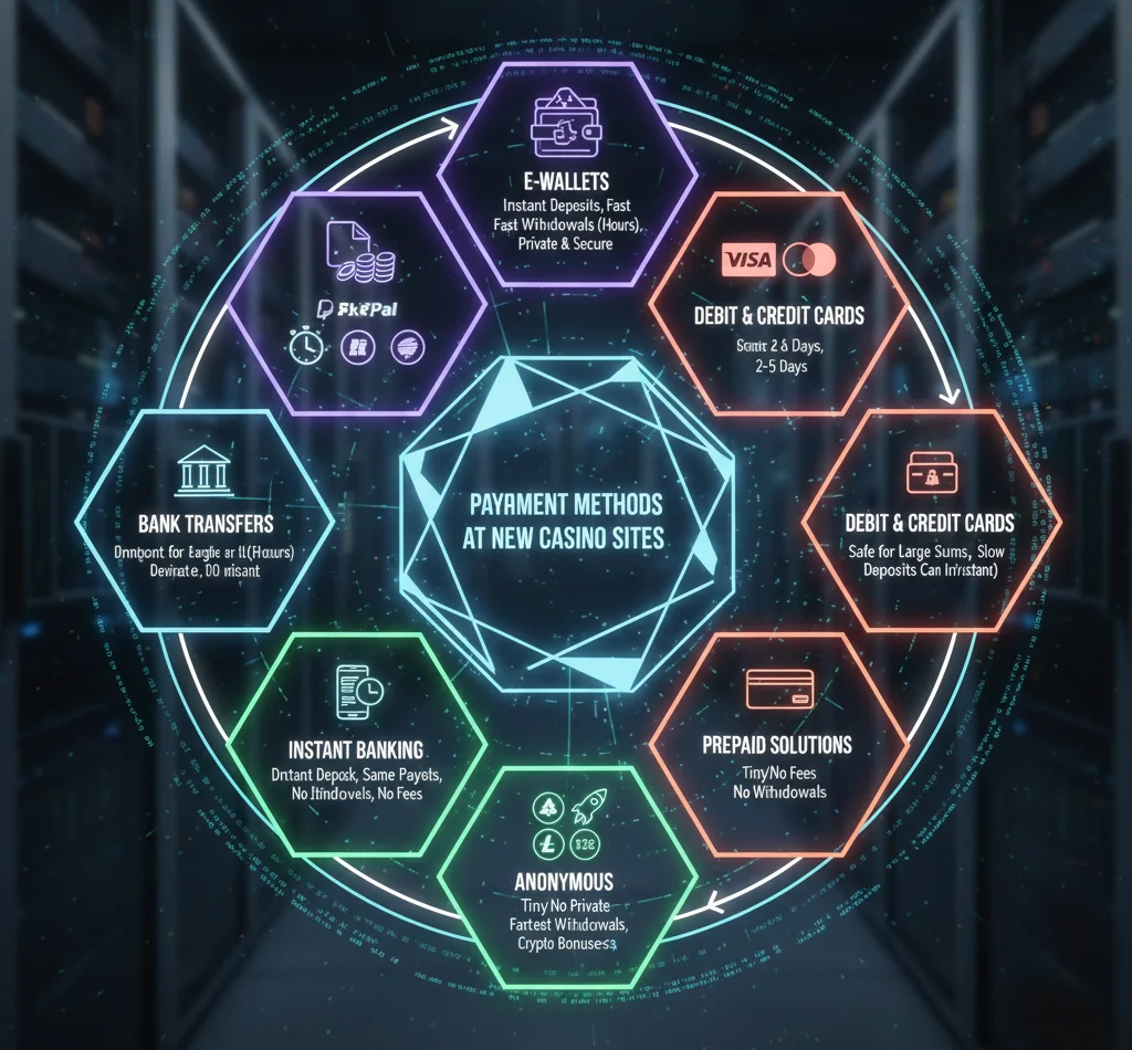 Payment Methods at New Casino Sites