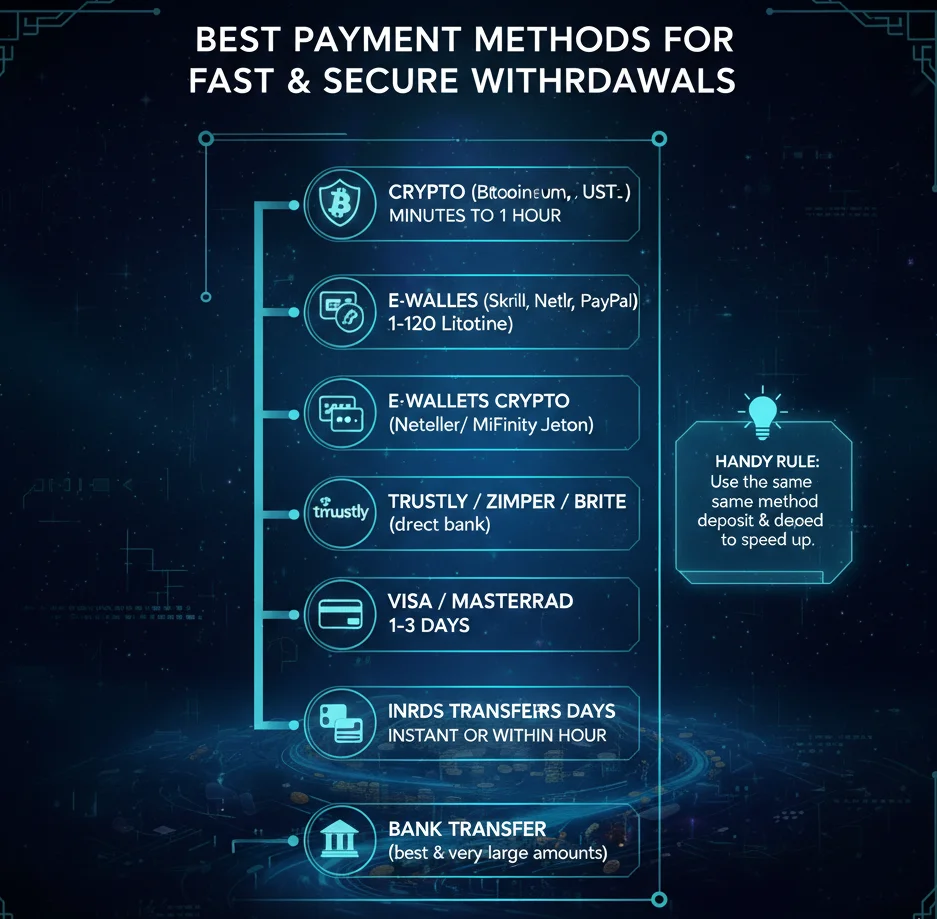 Best Payment Methods for Fast and Secure Withdrawals