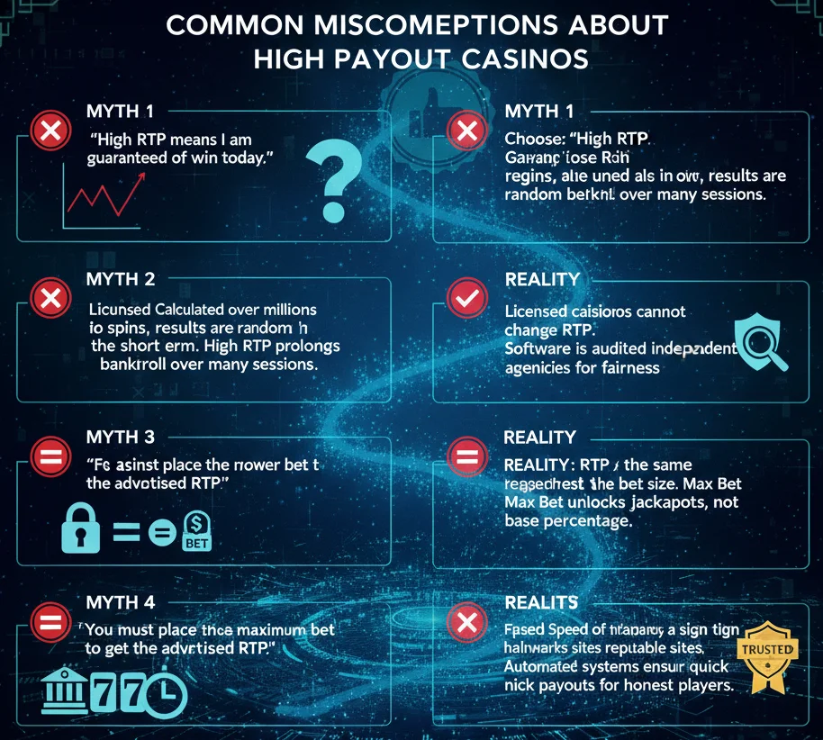 Common Misconceptions About High Payout Casinos