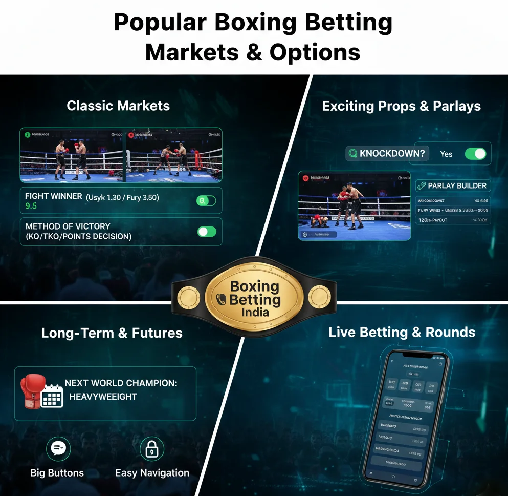 Popular Boxing Betting Markets & Options