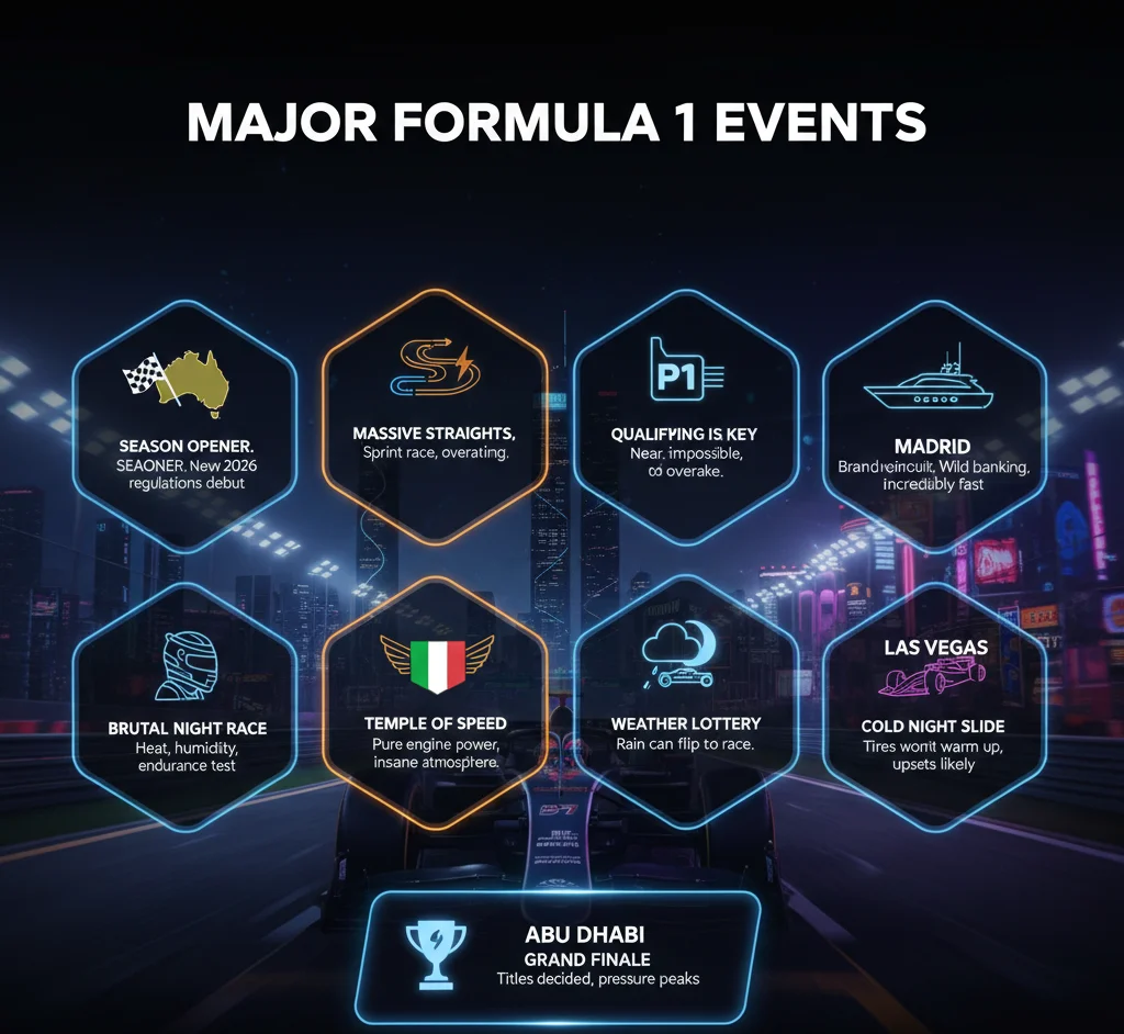 Major Formula 1 Events and What Makes Them Unique