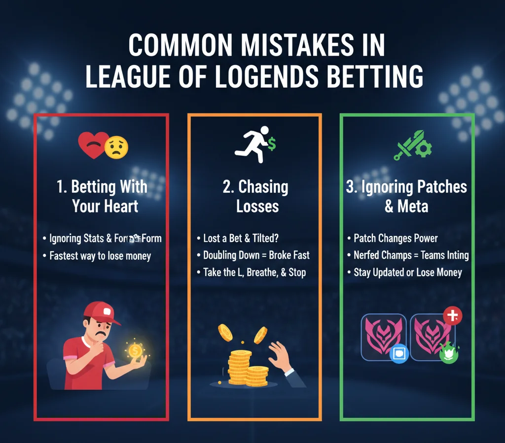 Common Mistakes in League of Legends Betting