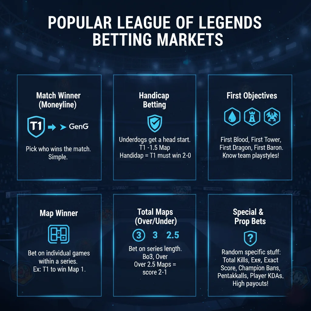 Popular League of Legends Betting Markets