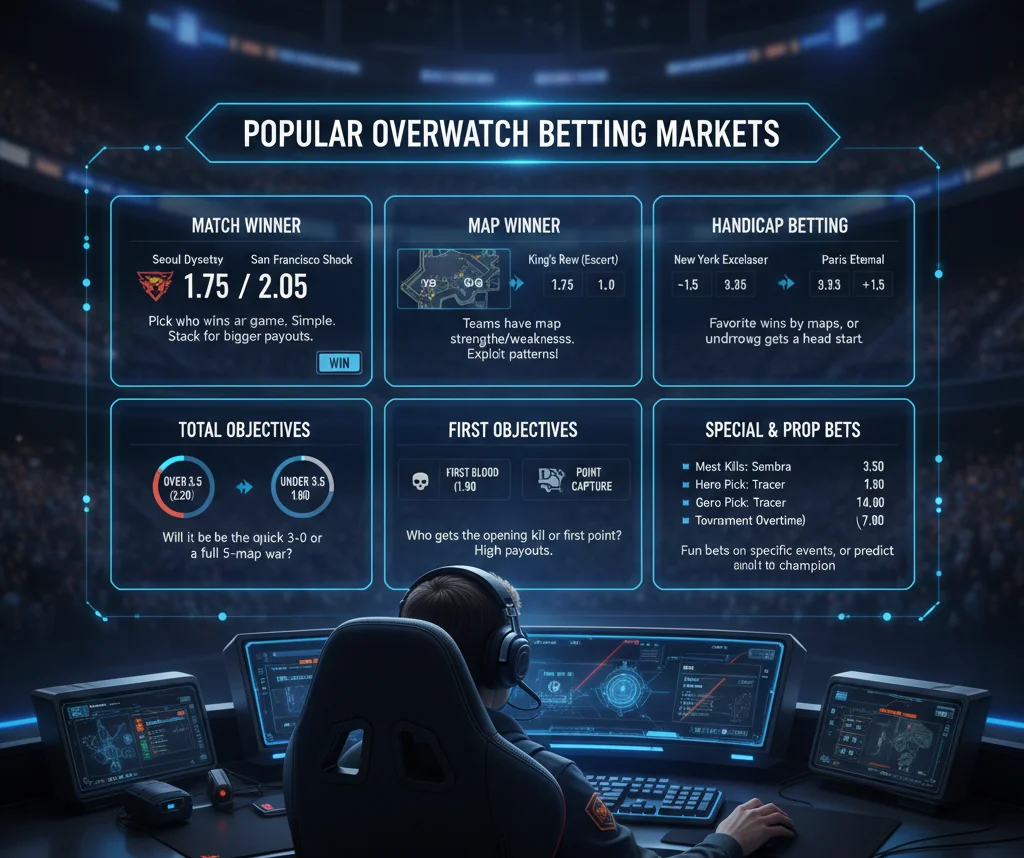 Popular Overwatch Betting Markets