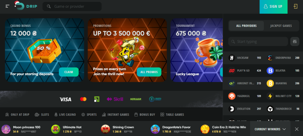 Overview of Drip Casino for Indian Players