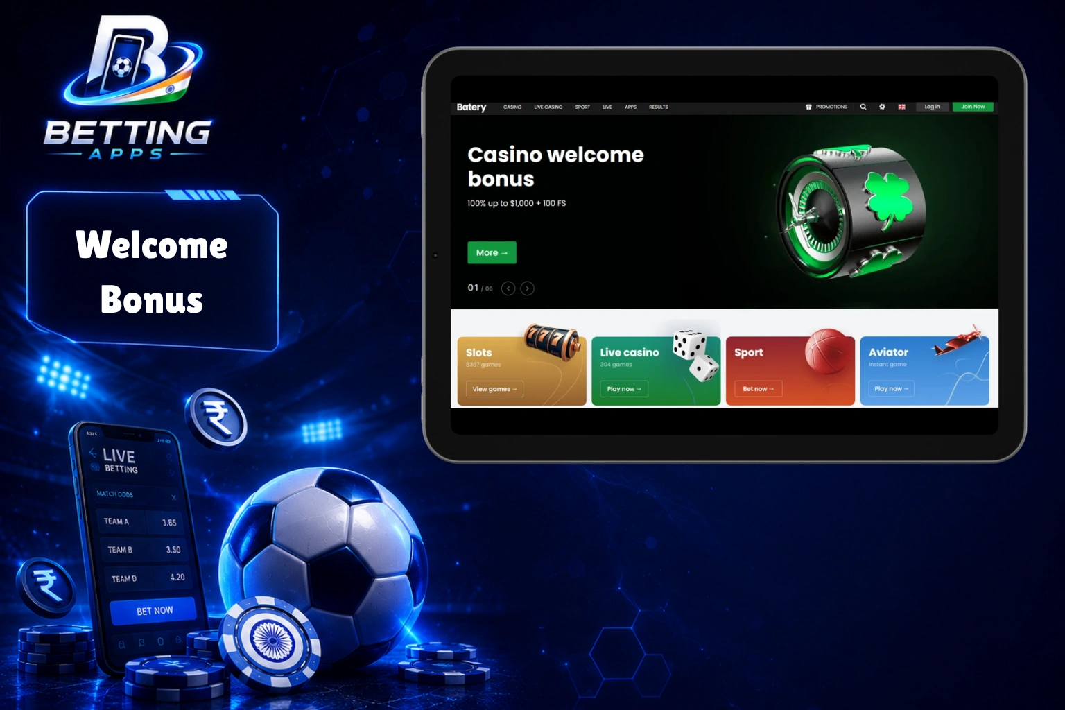 Welcome Bonus Betting Sites in India 2026 – Signup Offers